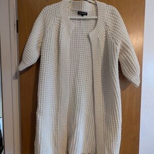 Women's Cream Sweater Cardigan